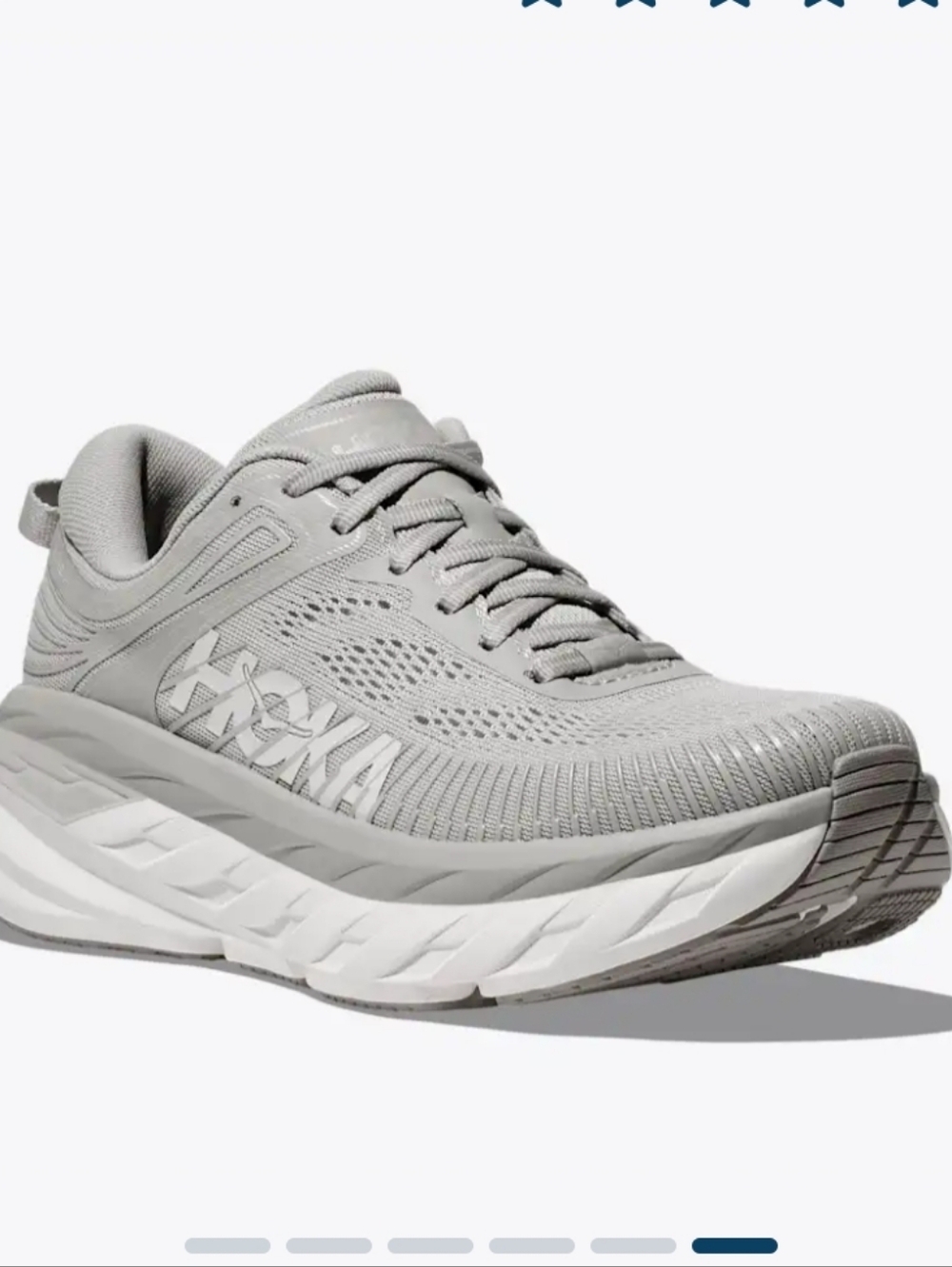 Hoka One One Bondi 7 Harbor Mist / White Men's Running Shoes 8d Eu 40